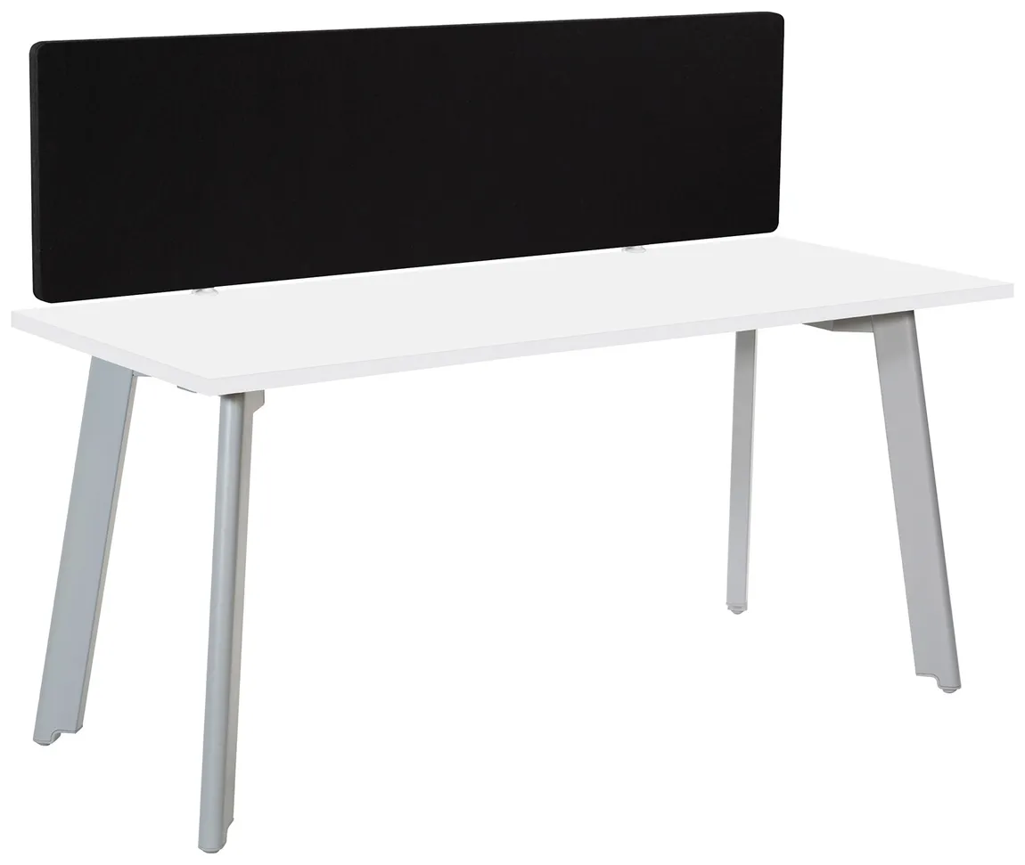 small small desk with privacy panel 22