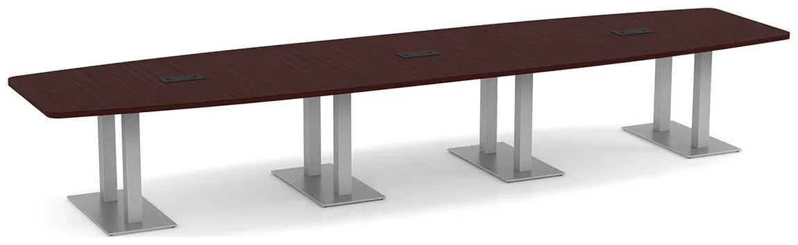 small modern boat shaped conference table 12