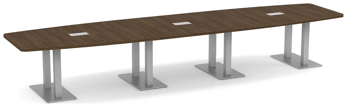 small modern boat shaped conference table 13