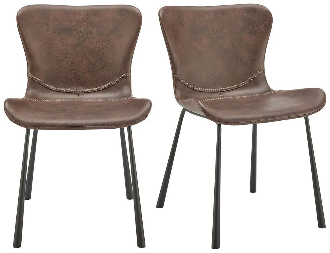 Modern Industrial Guest Chair - Set of 2