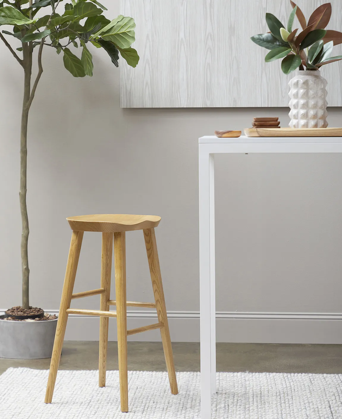 Simple Scandinavian Bar Stool