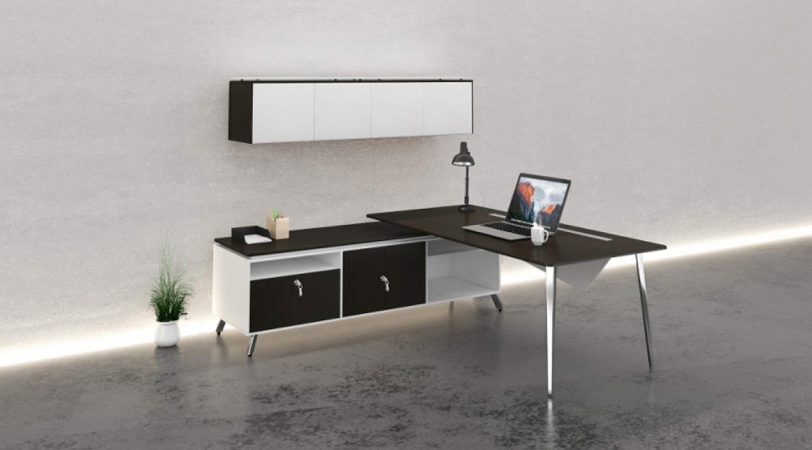 Modern L Shaped Desk With Storage