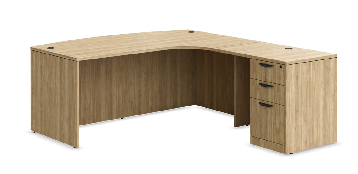 Bowfront L Shaped Desk