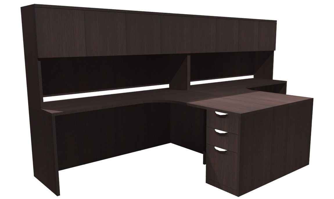 T shaped Desk With Hutch By Express Office Furniture
