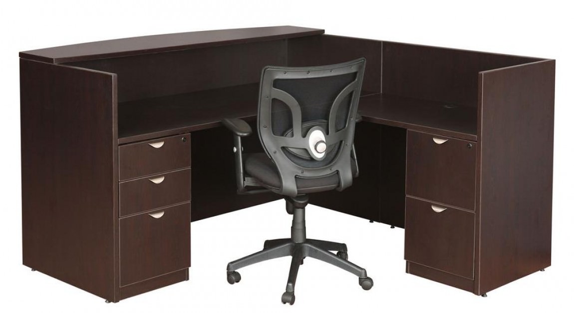 Reception Desk With L Return And Drawers