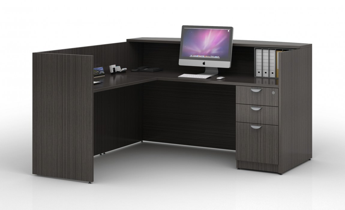 L Shaped Reception Desk With Drawers