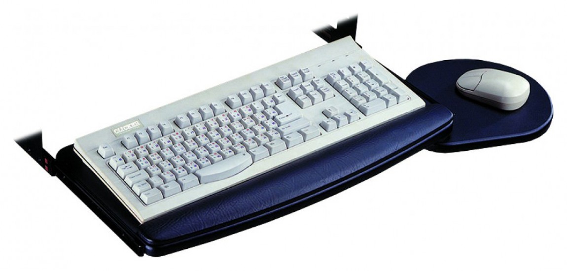 Sliding Keyboard Tray With Mouse Pad