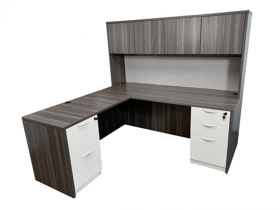 L Shaped Desk With Hutch