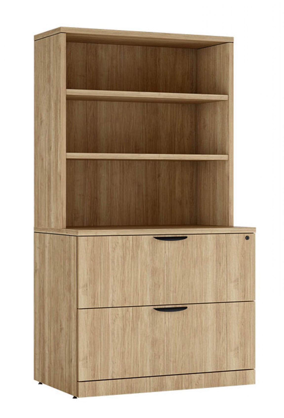Lateral File Cabinet With Bookcase Top