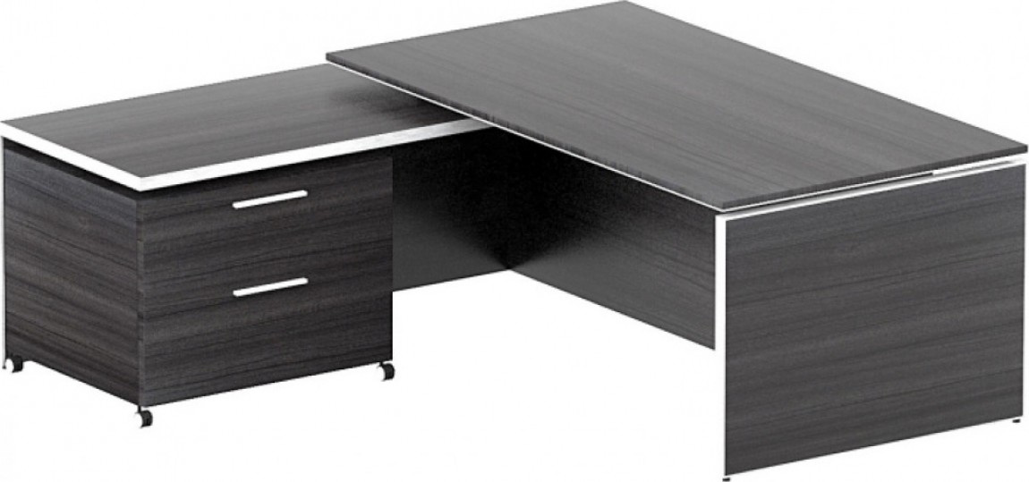 Executive L Shaped Desk With Drawers
