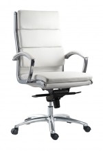 White Leather Office Chairs