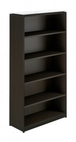 Espresso 5 Shelf Bookcase