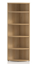 5 Shelf Corner Bookcase