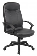 Black Leather High Back Office C…