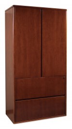 Locking Wood Storage Cabinet