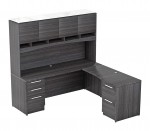 L Shaped Executive Desk With Hutch