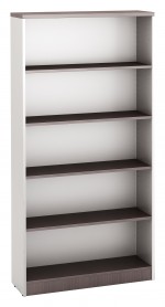 White 5 Shelf Bookcase