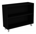Black 2 Shelf Bookcase