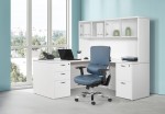 White Desk Hutch