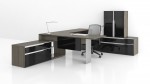 U Shaped Executive Office Desk Set