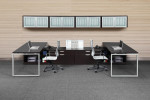 2 Person U Shaped Office Desk