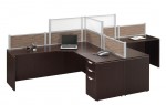 Double Desk With Drawers