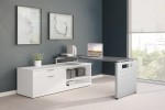 White L Shaped Desk With Storage