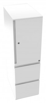 Narrow White Storage Cabinet