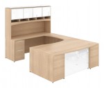 U Shaped Desk With Hutch