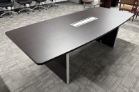 8' Boat Shape Conference Table in Espresso