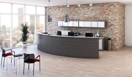 Curved Reception Desk - Potenza