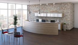 Curved Reception Desk - Potenza