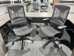 Black Office Chair with Lumbar Support