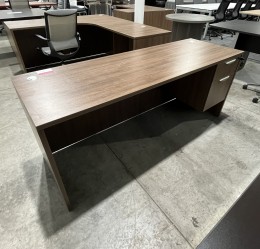 Rectangular Desk with Drawers