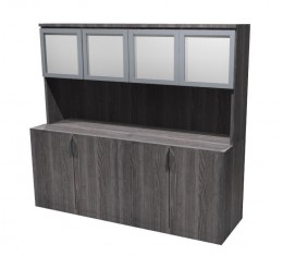 Storage Credenza with Hutch - PL Laminate