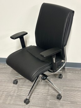 Leather Mid Back Office Chair