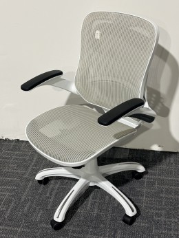 White Frame Office Chair