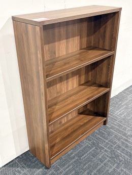 Walnut 3 Shelf Bookcase