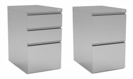 Pair of 2 & 3 Metal Pedestal Drawers for Harmony Desks