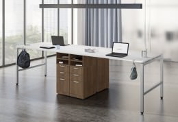 4 Person Workstation with Drawers - Elements