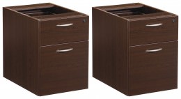 Pair of 2-Drawer Hanging Pedestals for Office Star Desks - Napa Seri...