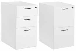 Pair of 2 & 3 Drawer Pedestals for Office Star Desks - Napa