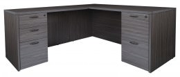 L Shaped Desk with Drawers - Napa