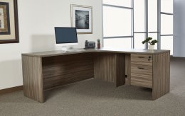 L Shaped Desk with Drawers - Napa