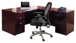 L Shaped Desk with Drawers - Kenwood