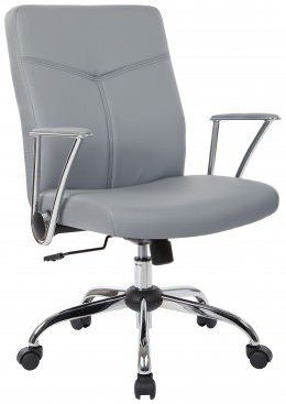 Mid Back Conference Room Chair with Flip Up Arms - Work Smart