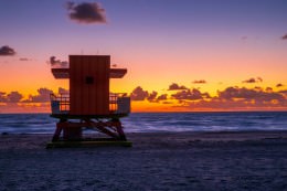 Sunrise on South Beach - Office Wall Art