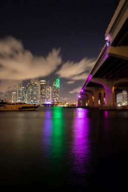 Bridge Over Biscayne Bay Vertical - Office Wall Art