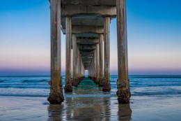 Scripps Pier Low Tide Horizontal - Office Wall Art