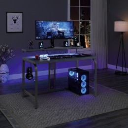 Gaming Desk with LED Lights - DesignLab